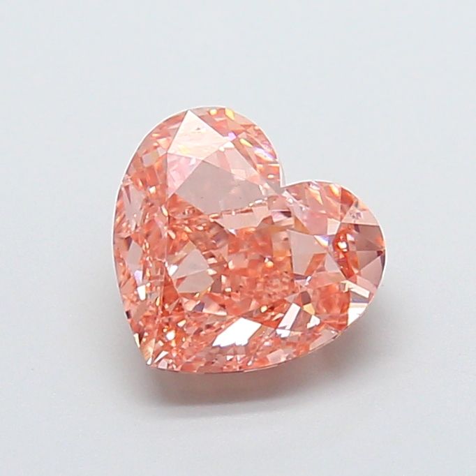 Heart Fancy Pinkish Brown Lab-grown Diamond 2.54ct VS1 loose diamond