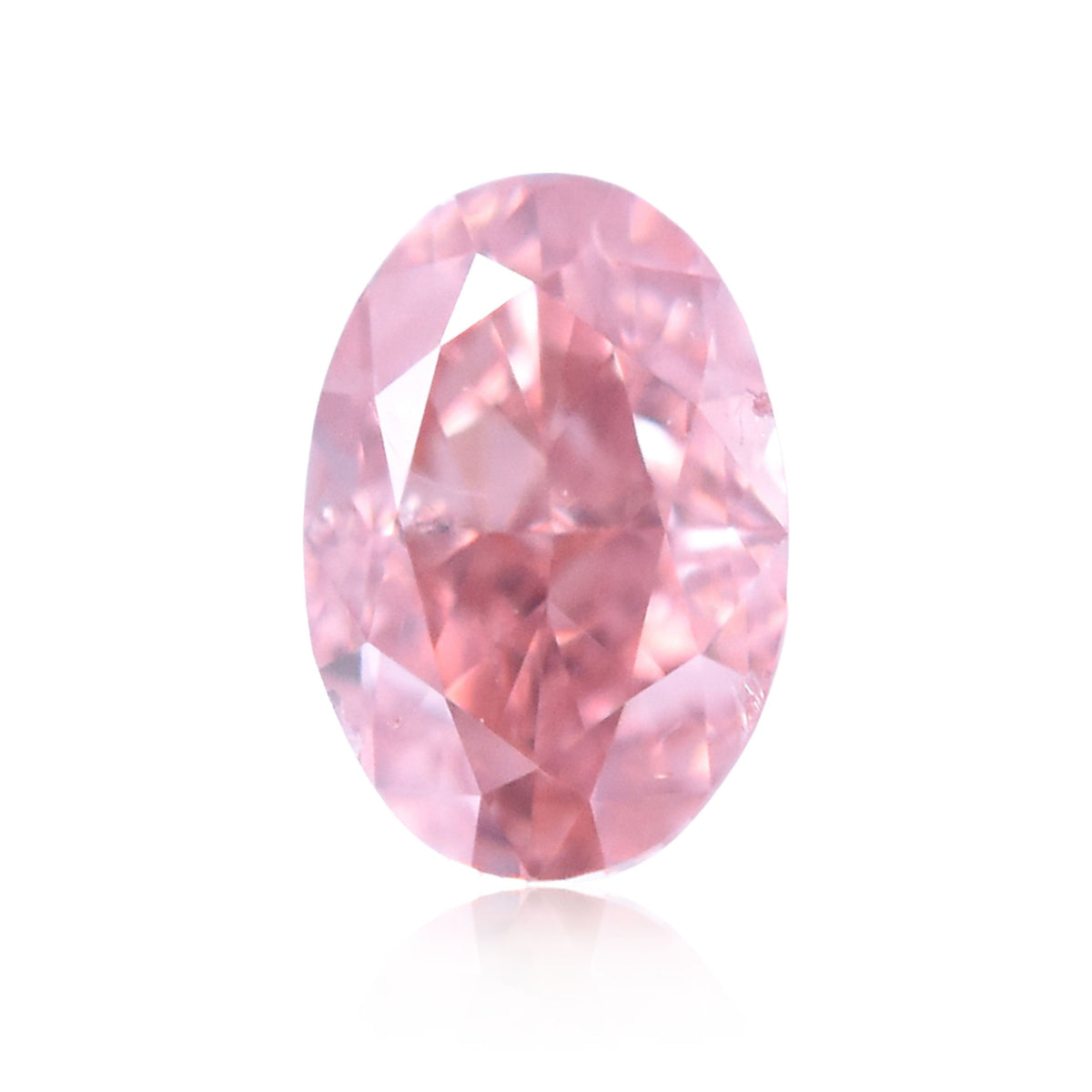 Oval Fancy Intense Pink Natural Diamond 0.18ct SI2 loose diamond