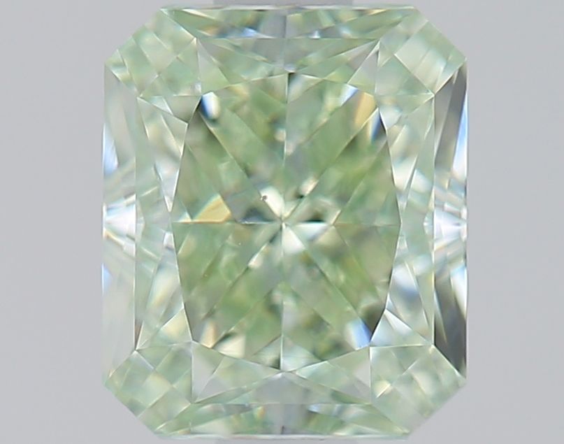 Radiant Fancy Yellowish Green Natural Diamond 1.01ct VS2 loose diamond
