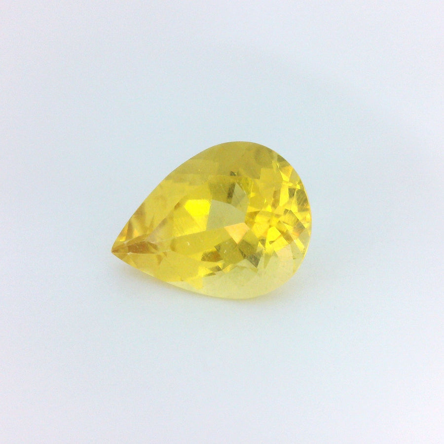 Pear Yellow Heliodor 3.14ct loose gemstone