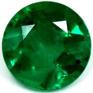 Round Green Emerald 0.94ct loose gemstone