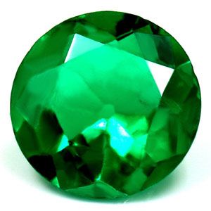 Round Green Emerald 0.81ct loose gemstone