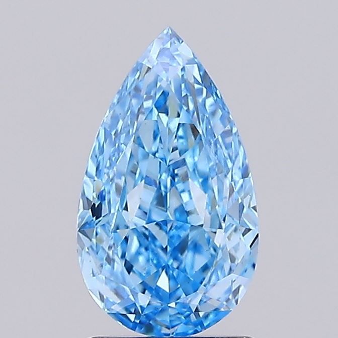 Pear Fancy Vivid Blue Lab-grown Diamond 1.75ct VS1 loose diamond