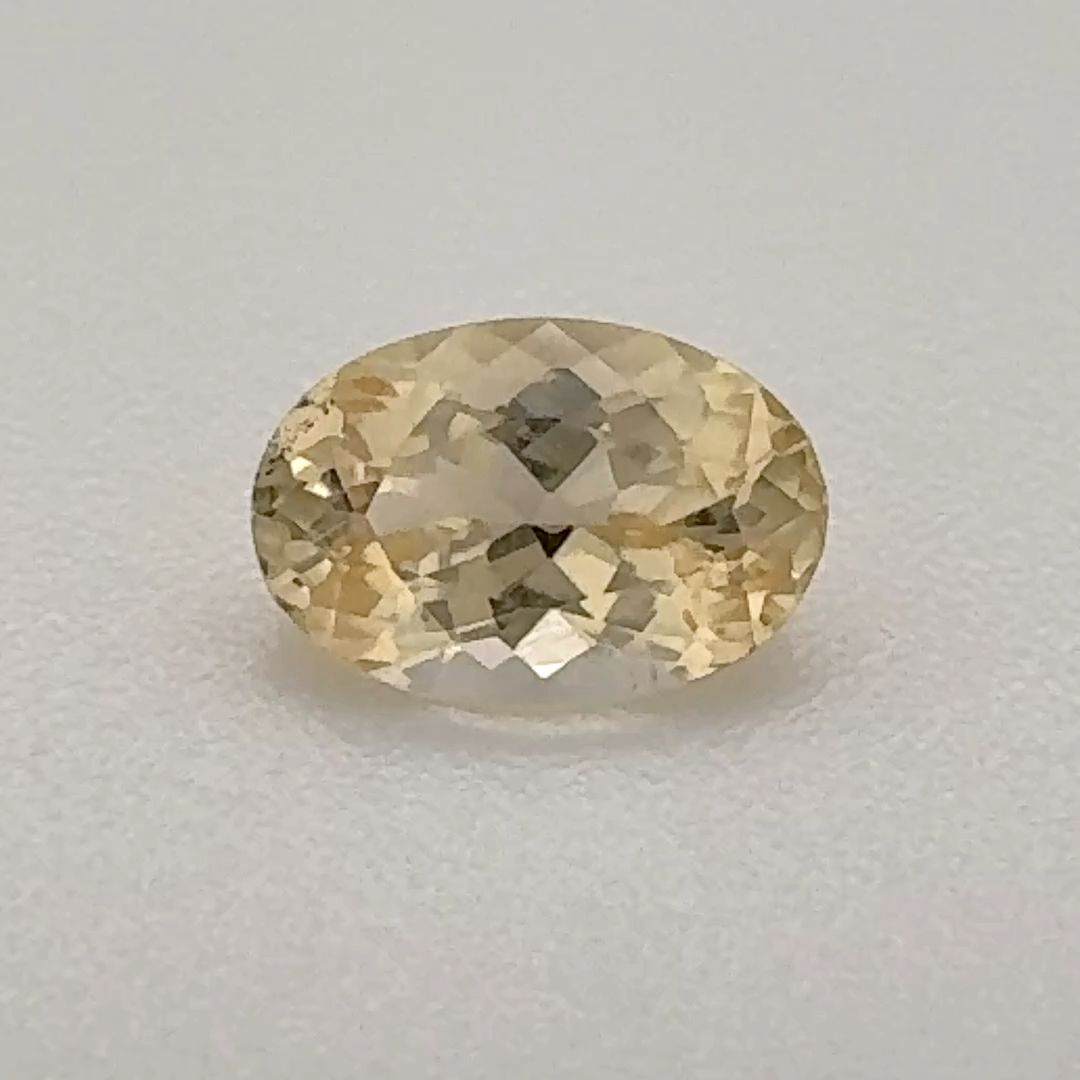 Oval Yellow Topaz 0.525ct loose gemstone