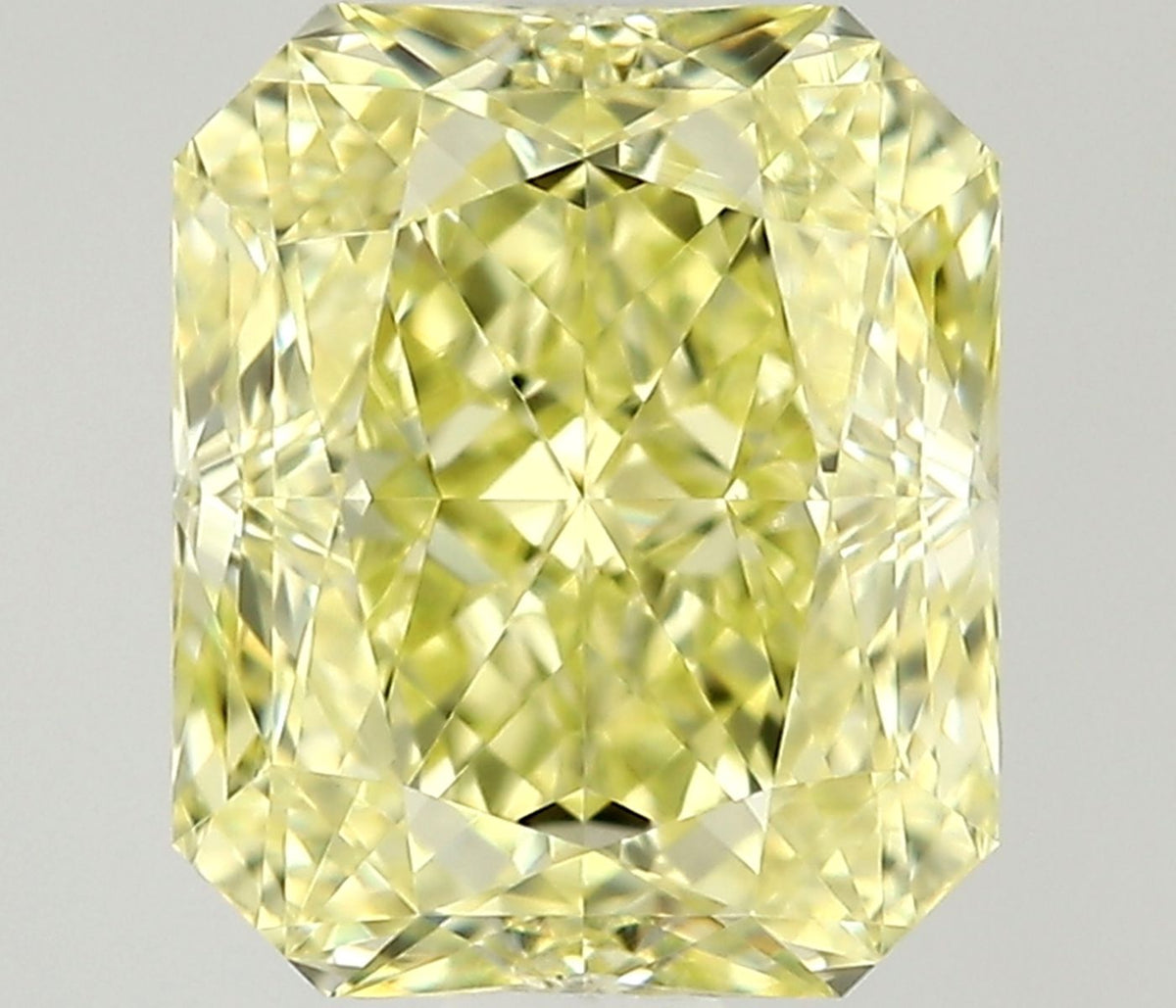 Radiant Fancy Yellow Natural Diamond 1ct VVS1 loose diamond