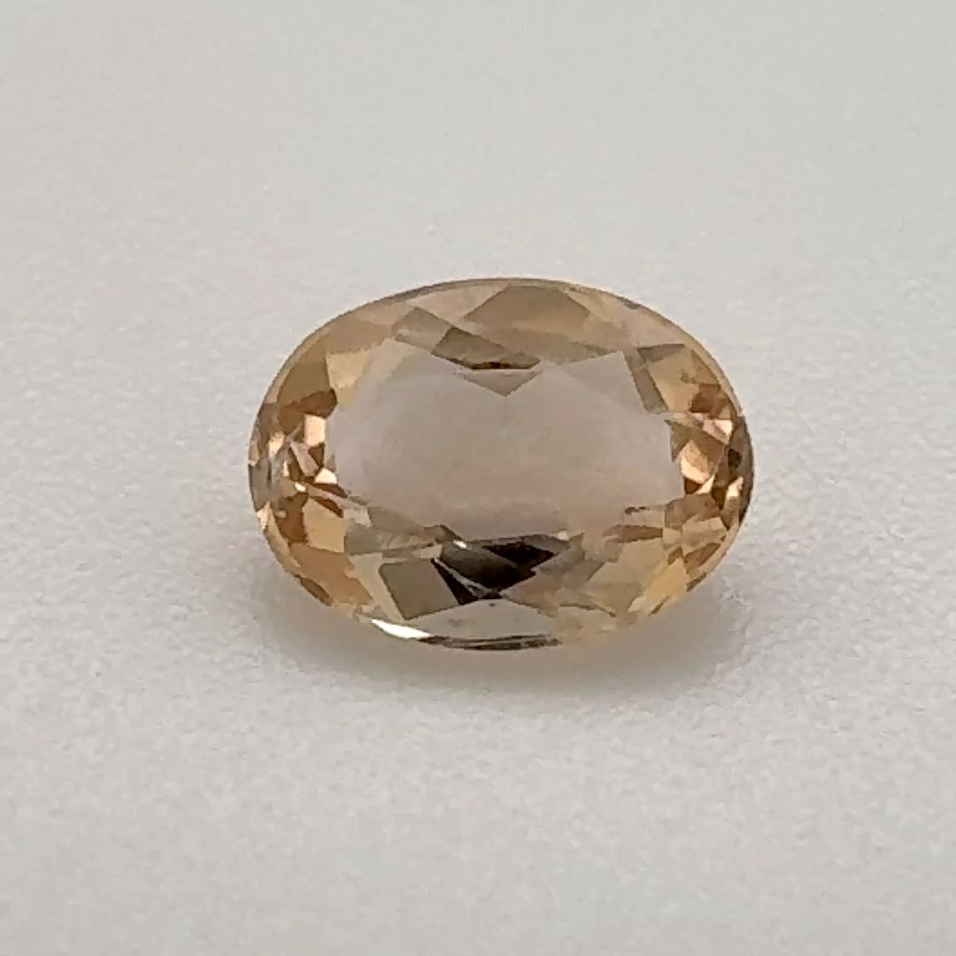 Oval Yellow Topaz 0.64ct loose gemstone