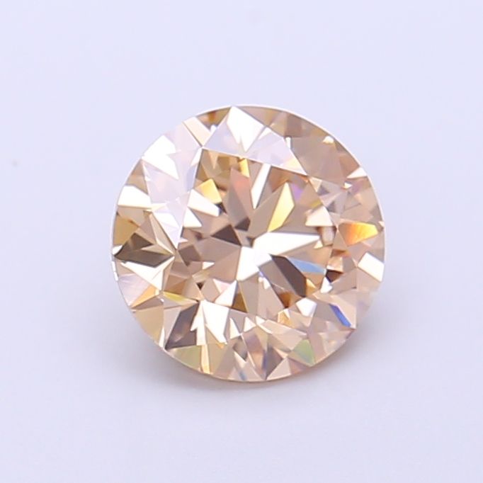 Round Fancy Light Brown Lab-grown Diamond 1.25ct VVS2 loose diamond