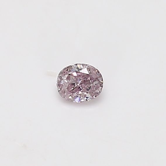 Oval Fancy Purplish Pink Natural Diamond 0.1ct loose diamond
