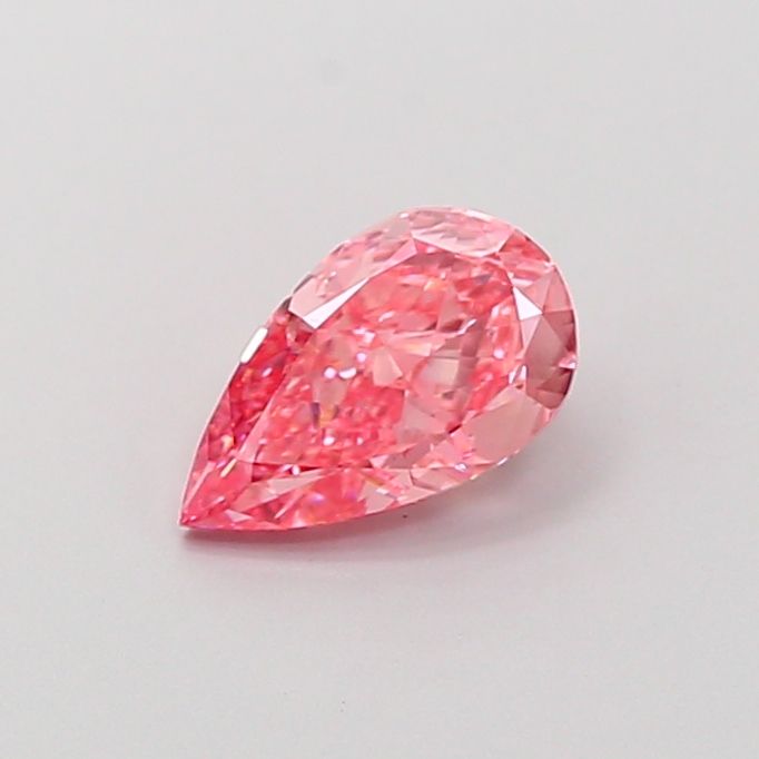 Pear Fancy Vivid Pink Lab-grown Diamond 1.08ct VS2 loose diamond