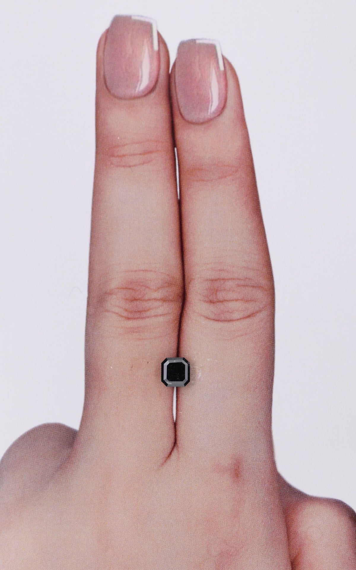 Square Emerald Black Natural Diamond 0.52ct loose diamond