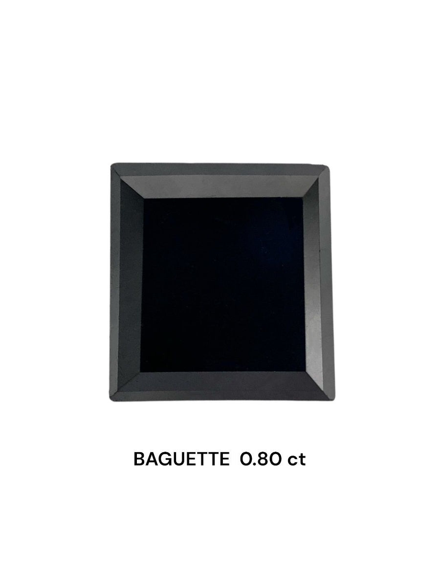 Baguette Fancy Black Natural Diamond 0.8ct VVS2 loose diamond