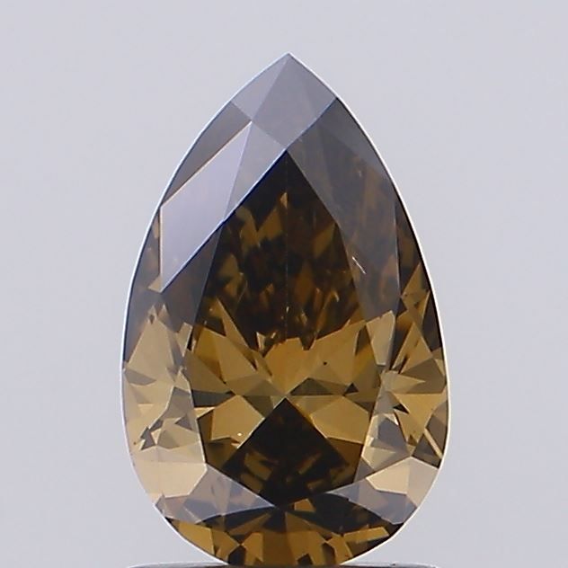 Pear Fancy Brown Lab-grown Diamond 1.02ct VS1 loose diamond
