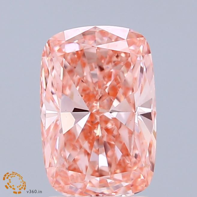 Cushion Fancy Vivid Pink Lab-grown Diamond 1.89ct VS1 loose diamond