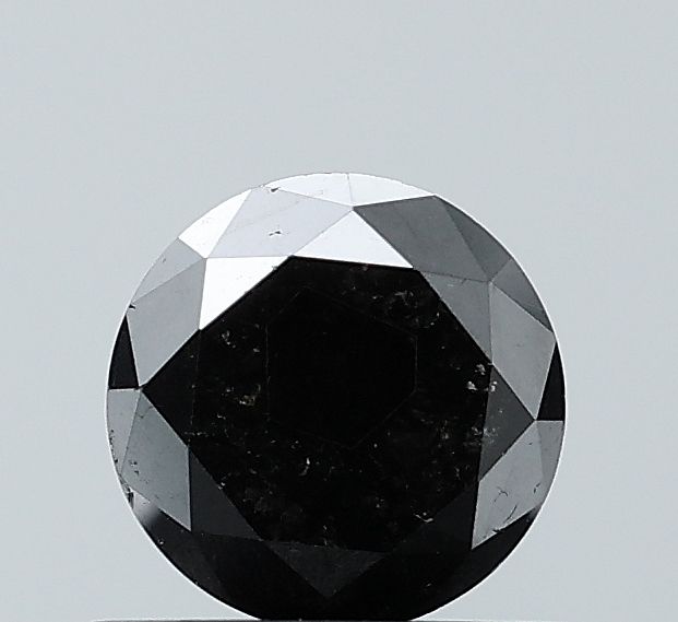 Round Black Natural Diamond 0.88ct VVS2 loose diamond