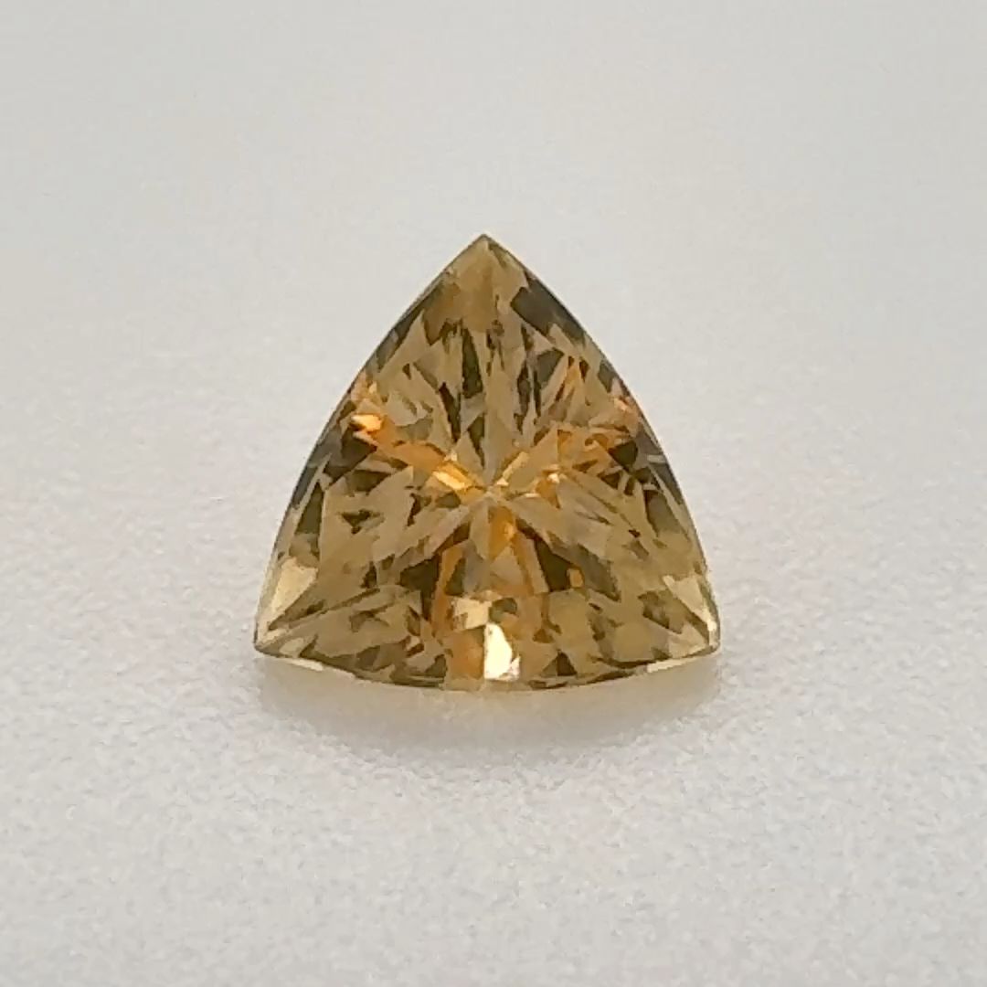 Trilliant Yellow Topaz 0.765ct loose gemstone