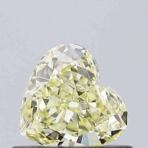 Heart Fancy Light Yellow Lab-grown Diamond 0.51ct VVS2 loose diamond