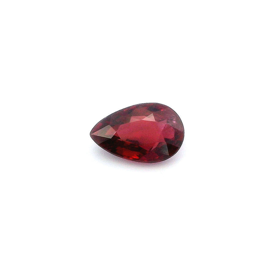 Pear Red Ruby 1.25ct loose gemstone