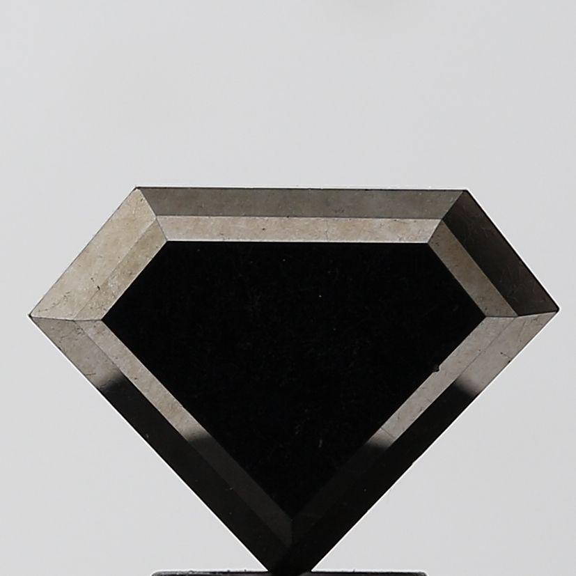 Trilliant Black Natural Diamond 2.61ct VVS2 loose diamond