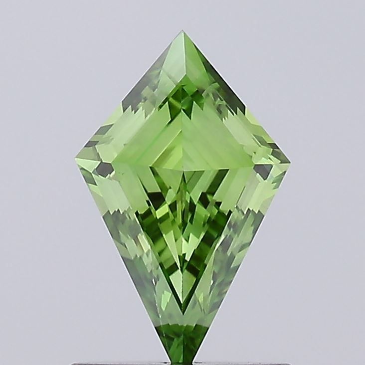 Kite Fancy Vivid Green Lab-grown Diamond 0.77ct VVS2 loose diamond