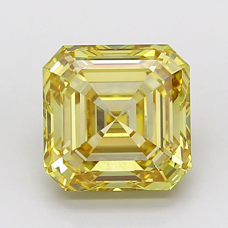 Asscher Fancy Intense Yellow Lab-grown Diamond 5.03ct VS1 loose diamond
