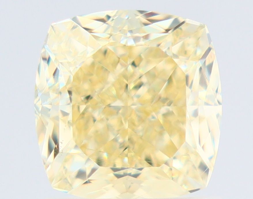 Cushion Fancy Light Yellow Natural Diamond 1.53ct VS2 loose diamond