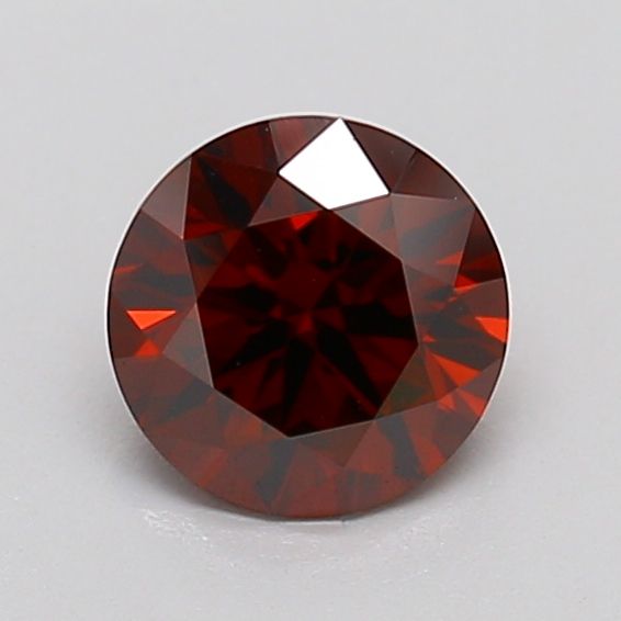 Round Fancy Deep Orange Lab-grown Diamond 0.83ct VVS2 loose diamond