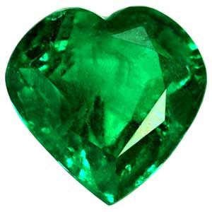 Heart Green Emerald 1.67ct loose gemstone