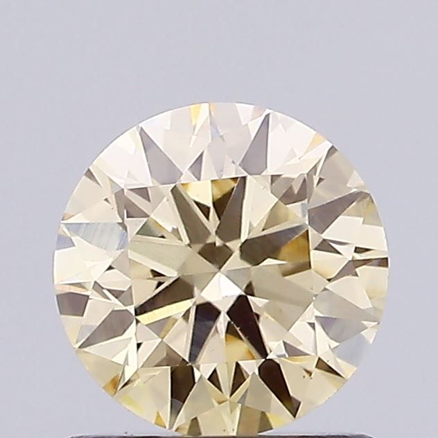 Round Fancy Light Brownish Yellow Lab-grown Diamond 0.86ct VS1 loose diamond