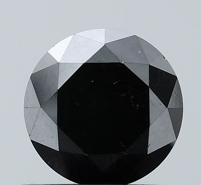 Round Black Natural Diamond 0.9ct VVS2 loose diamond