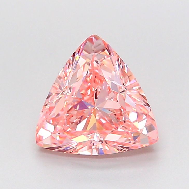 Triangular Fancy Vivid Pink Lab-grown Diamond 2.01ct VVS1 loose diamond