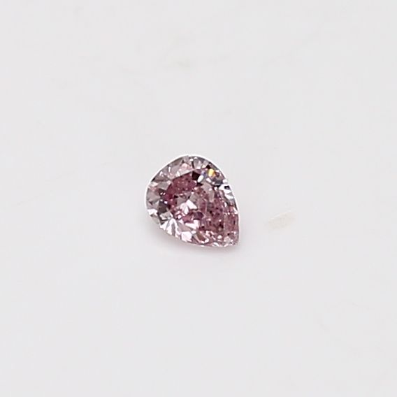 Pear Fancy Intense Pink Natural Diamond 0.06ct loose diamond