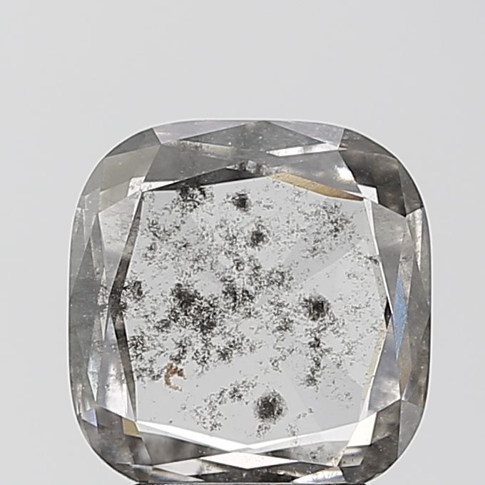 Cushion Salt And Pepper Lab-grown Diamond 2.1ct I2 loose diamond