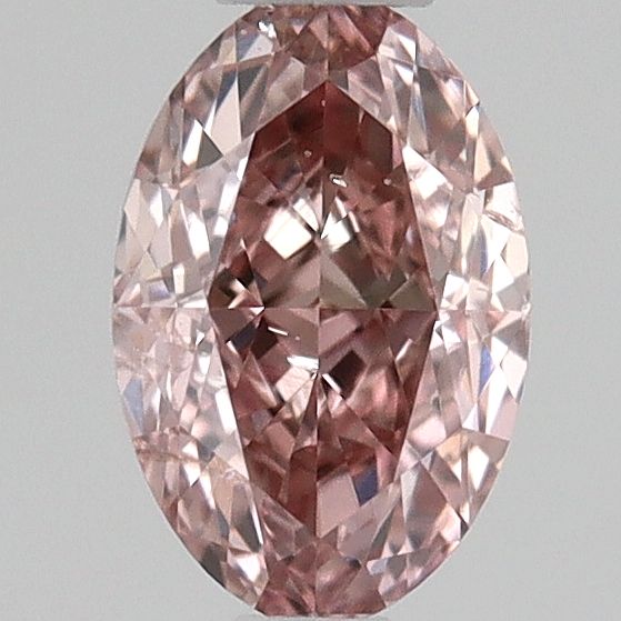 Oval Fancy Orangey Pink Natural Diamond 0.3ct SI1 loose diamond