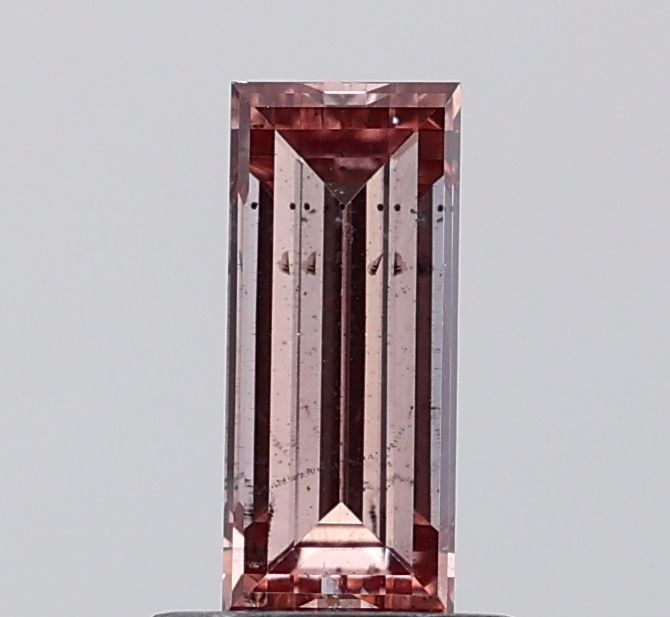 Baguette Fancy Pinkish Brown Lab-grown Diamond 1.01ct SI2 loose diamond
