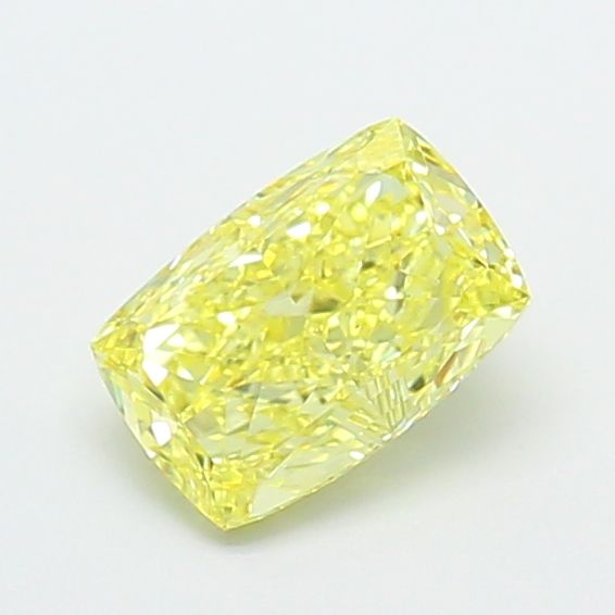 Cushion Fancy Intense Yellow Lab-grown Diamond 1.02ct VS2 loose diamond