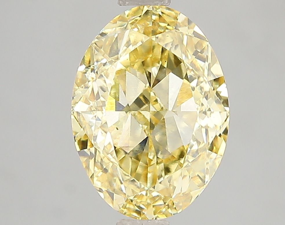 Oval Fancy Vivid Yellow Lab-grown Diamond 3.1ct VS2 loose diamond