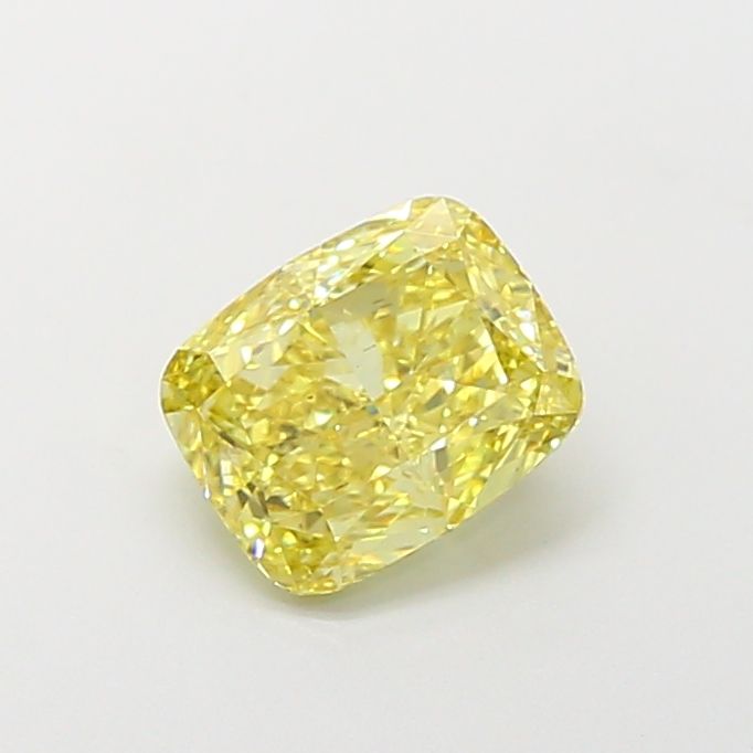 Cushion Fancy Intense Yellow Lab-grown Diamond 1.78ct VS1 loose diamond