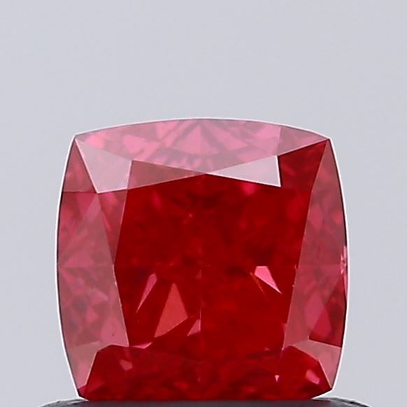 Cushion Fancy Vivid Red Lab-grown Diamond 0.6ct VS1 loose diamond