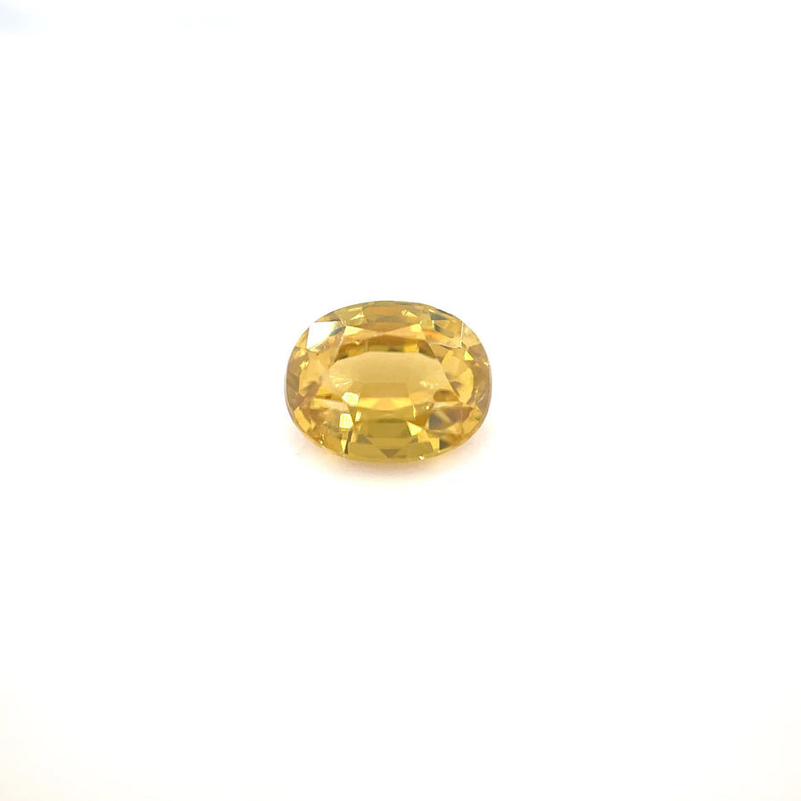 Oval Yellow Zircon 1.19ct loose gemstone