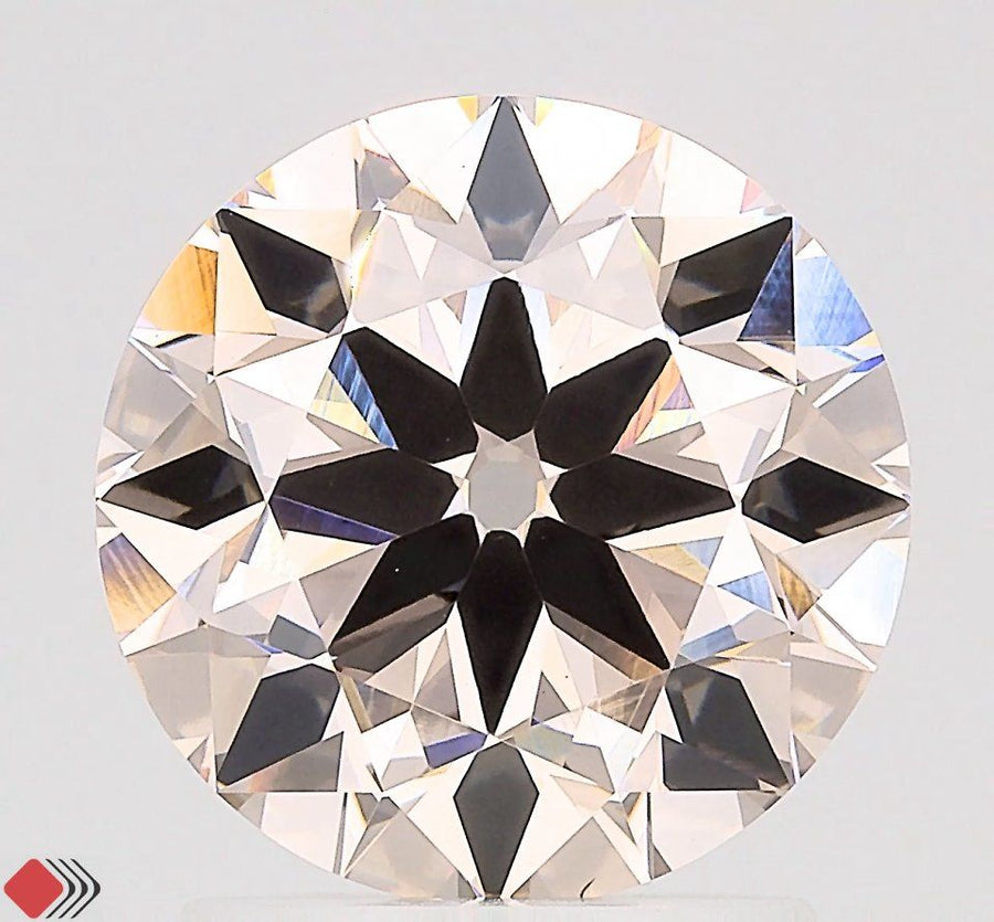 Round Light Brown Lab-grown Diamond 2.01ct VS1 loose diamond