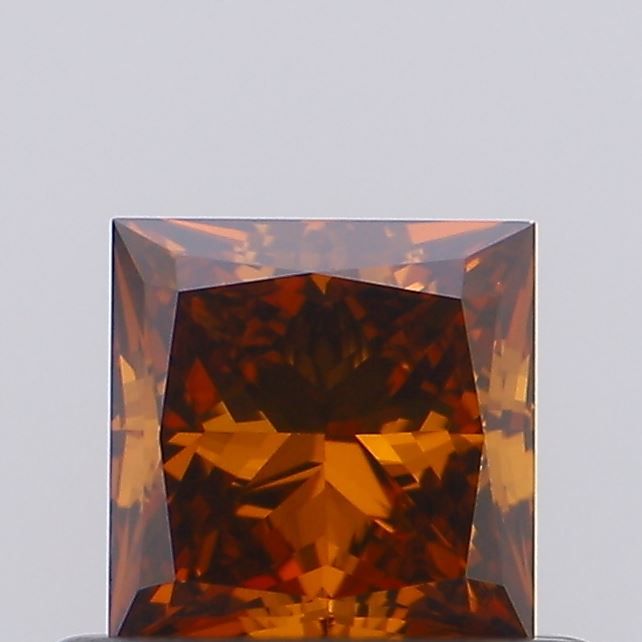 Princess Fancy Deep Orange Lab-grown Diamond 0.51ct VS1 loose diamond