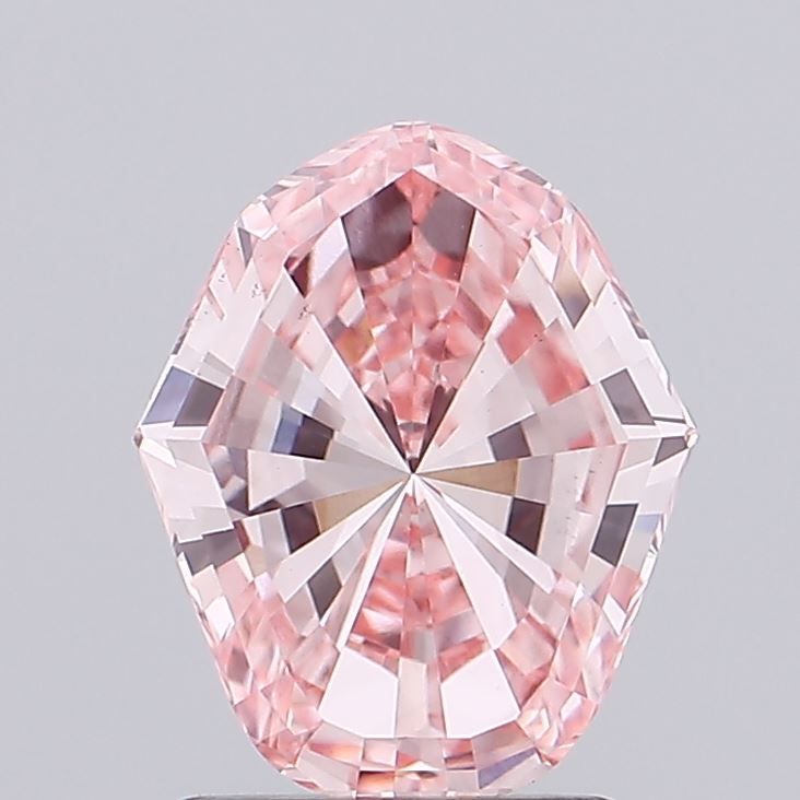 Heptagonal Fancy Intense Pink Lab-grown Diamond 1.61ct VS1 loose diamond