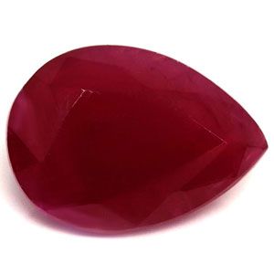 Pear Red Ruby 2.67ct loose gemstone
