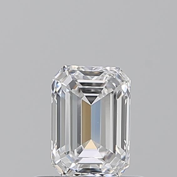 Emerald Natural Diamond 0.53ct D VVS2