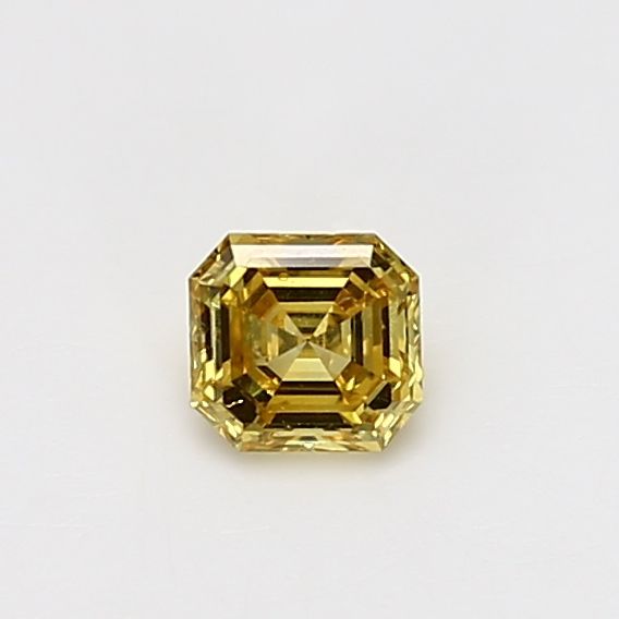 Asscher Fancy Vivid Yellow Natural Diamond 0.31ct SI2 loose diamond