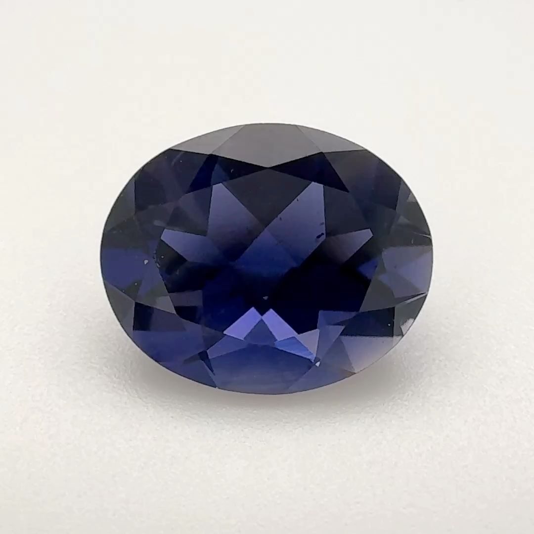 Oval Blue Iolite 2.815ct loose gemstone