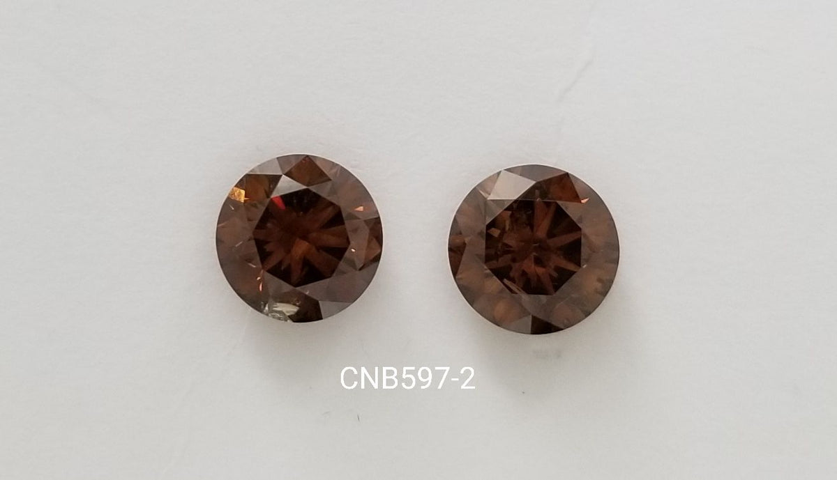 Round Fancy Intense Cognac Natural Diamond 2.04ct SI2 loose diamond