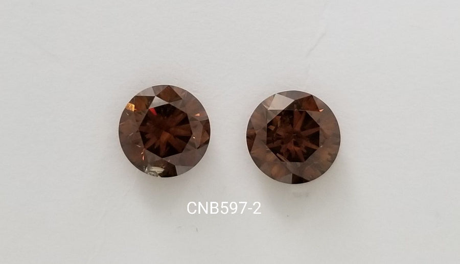 Round Fancy Intense Cognac Natural Diamond 2.04ct SI2 loose diamond