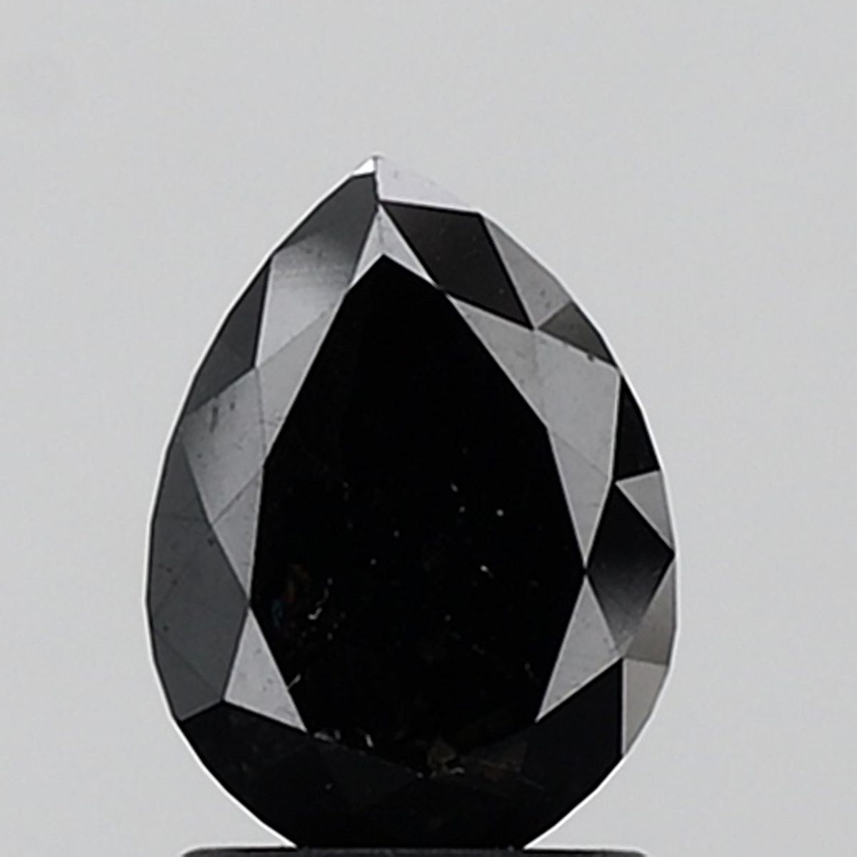 Pear Black Natural Diamond 1.47ct VVS2 loose diamond