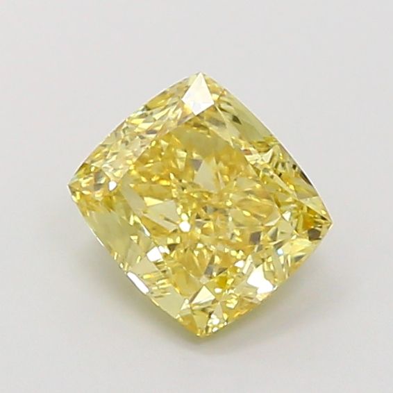 Cushion Fancy Intense Yellow Lab-grown Diamond 1.76ct VVS2 loose diamond